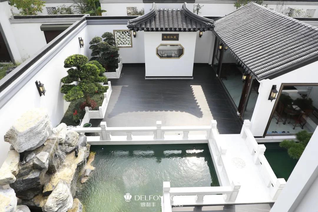 家裝案例 | 280㎡蘇州園林式巖板別墅，古典尊貴，古色古香(圖5)