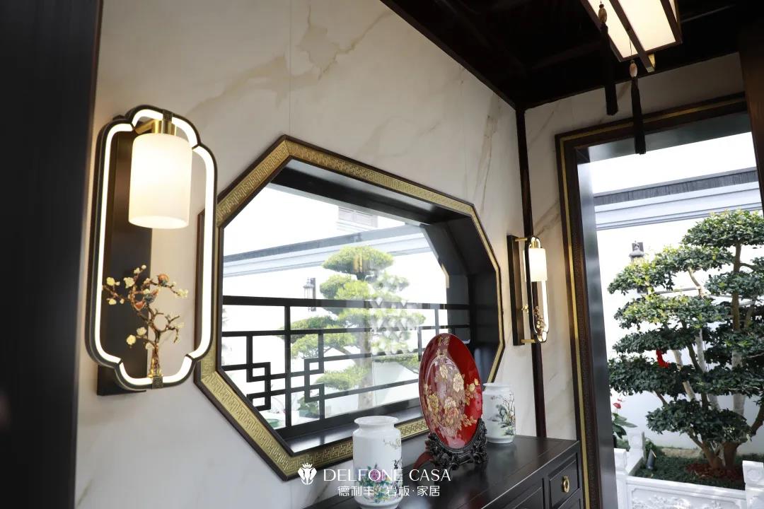 家裝案例 | 280㎡蘇州園林式巖板別墅，古典尊貴，古色古香(圖3)