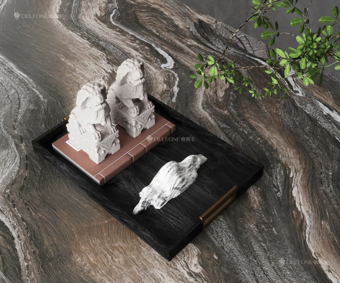 DELFONE新品 | 數(shù)碼玲瓏石·山水紫，水墨山川之韻造景空間美學(圖14)